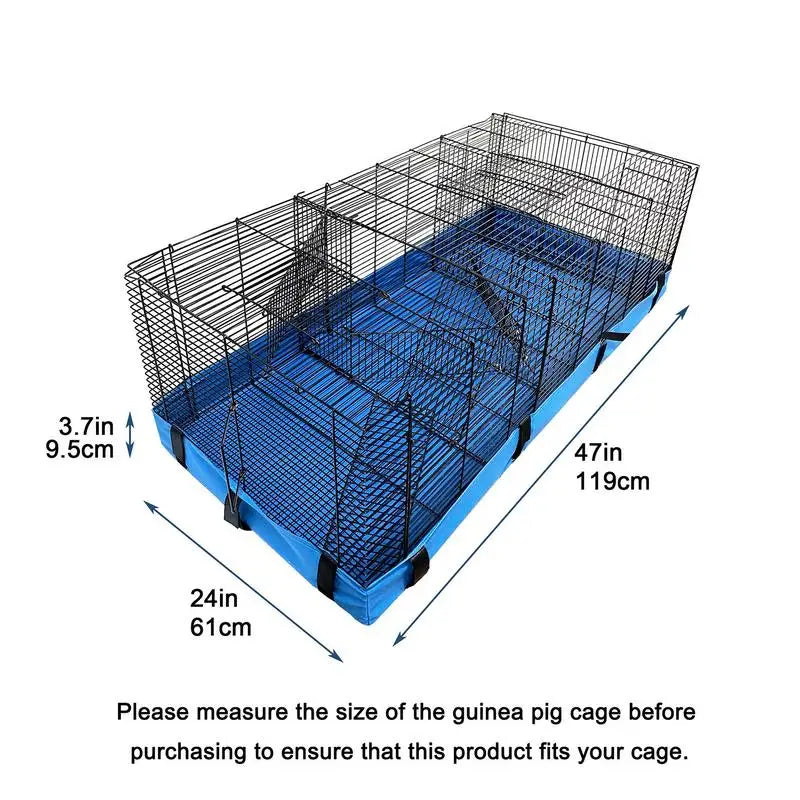 Pet Cage Bottom Cover Waterproof Bottom Cage Mat For Dogs Bunny Guinea Pig Small Pet Kennel Cage Bed Mat Lining Cover Supplies