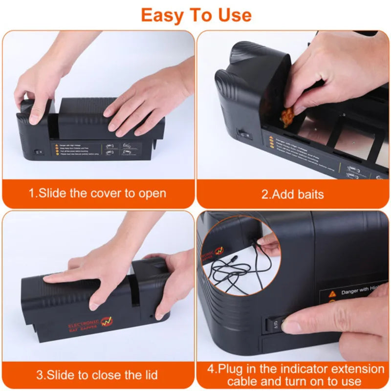 High pressure Mouse Trap Suitable For All Rodents Multifunctional Rechargeable Easy To Use Easy To Operate