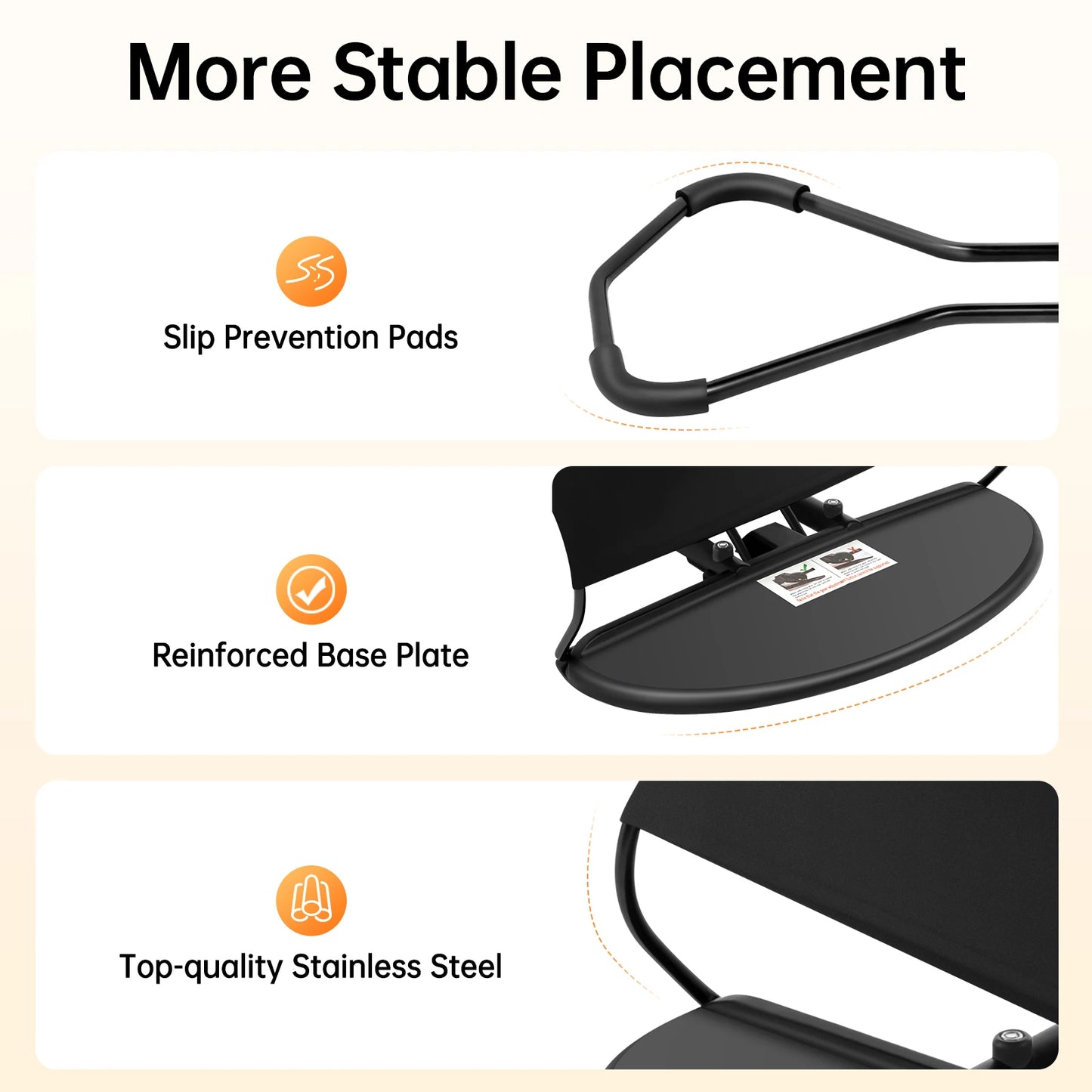 Pet Rocker Bed Foldable Pet Rocking Chair Adjustable Height Puppy Breathable Bed Stainless Steel Bracket Teddy Bulldog Sofa