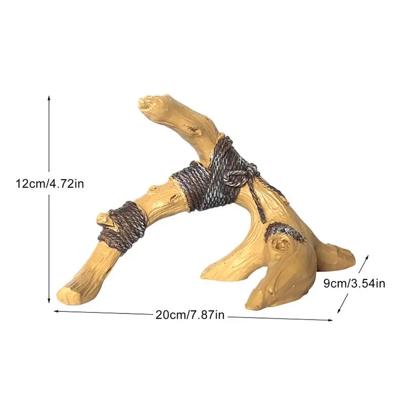 Snake Climbing Branch Resin Wood Reptile Climb Decoration Branch Aquarium And Terrarium Decoration Climbing Rope Rack For Home