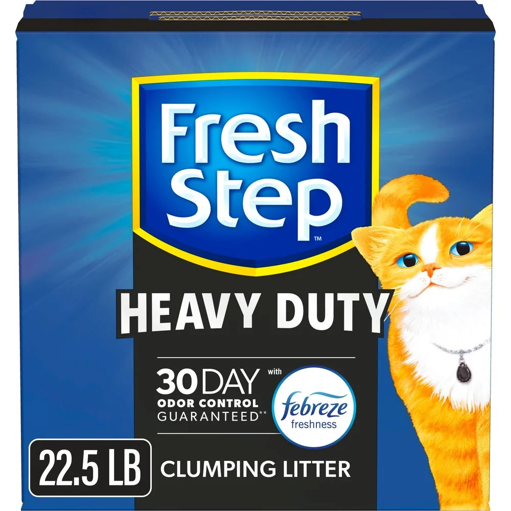 Heavy Duty Clumping Cat Litter with Odor Control Febreze Freshness 30 Day Odor Elimination Low Dust Formula All Cats