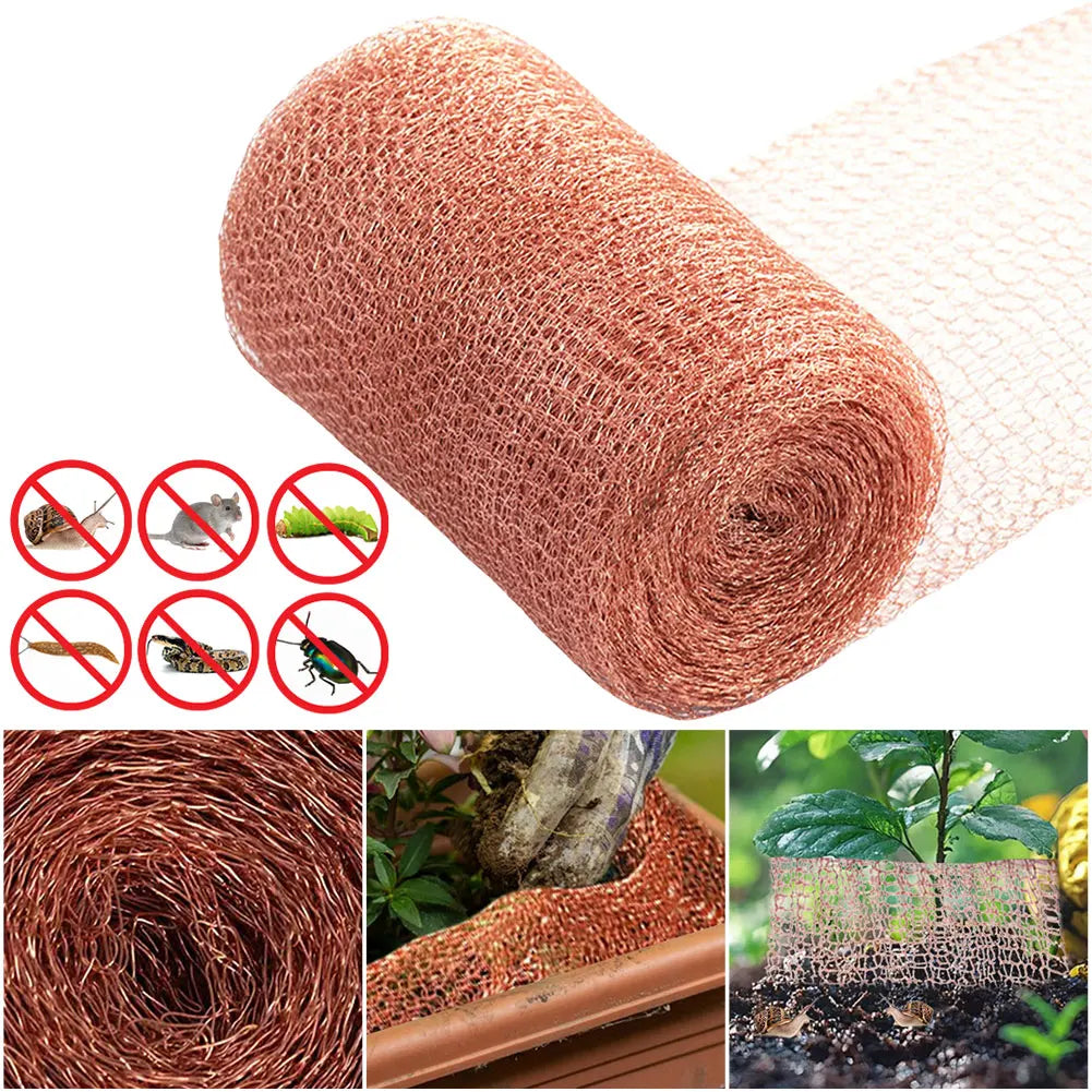 Signal Shielding Net Rust Proof Rodent Copper Wire Net Wear Resist Protected Plant Copper Net for Protecting Vegetables Fruits