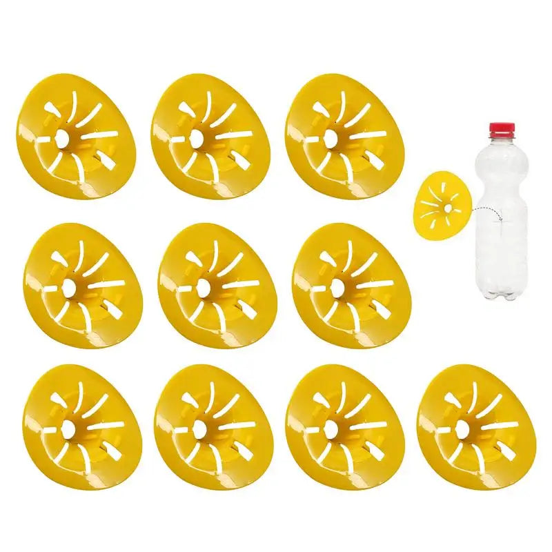 Wasp Traps 10Pcs Flower-Shaped Carpenter Bee Trap Reusable Bee Catcher Fly Trap Fly Catcher Hornet Trap Wasp Trap For Garden