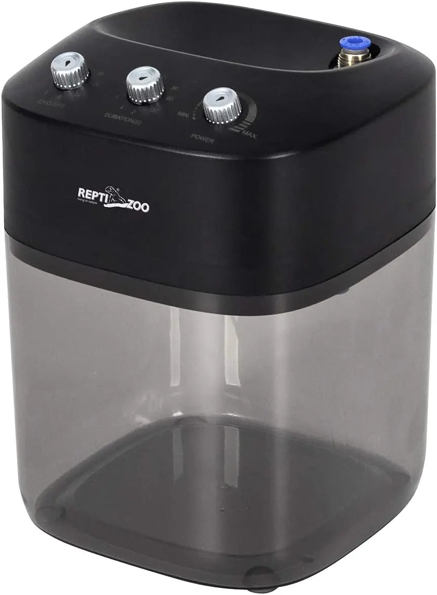 2.2L Adjustable Mist System for Reptile Terrariums, Silent High-Pressure Humidifier with 2 Nozzles