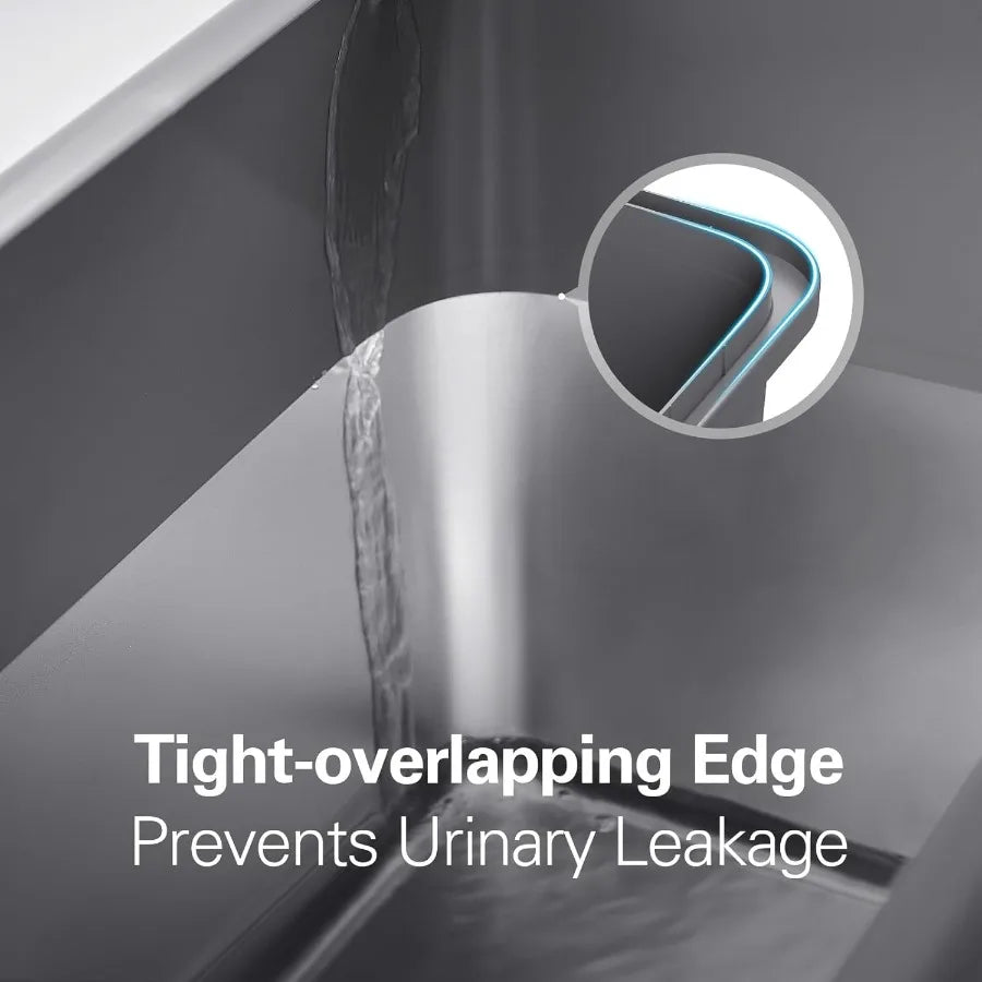 Extra Large Stainless Steel Litter Box with Lid 8Inch Deep Design for Big Cats HighSided Metal Cat Litter Tray with NonSticky S