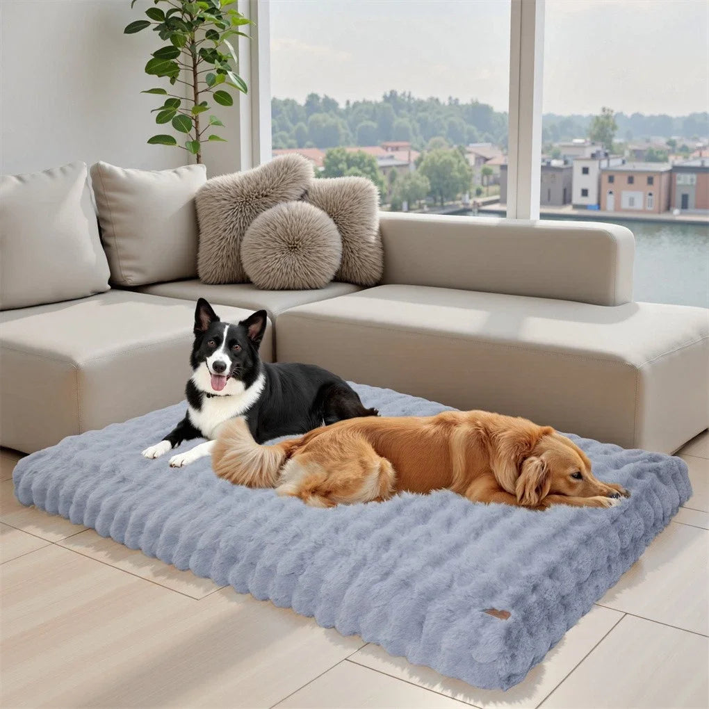 BINGOPAW Ultra-soft Dog Bed Pet Cozy Sleep Bed Cat Calming Bed Cushion Cover With Removable Cover Machine Washable