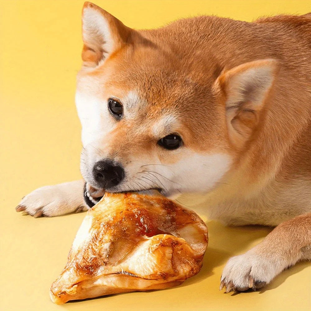 1 Pack (3Count)-11.64oz(330g)-Dog Bones Cow Knee Cap Bone for Small and Medium Breed Dogs Natural