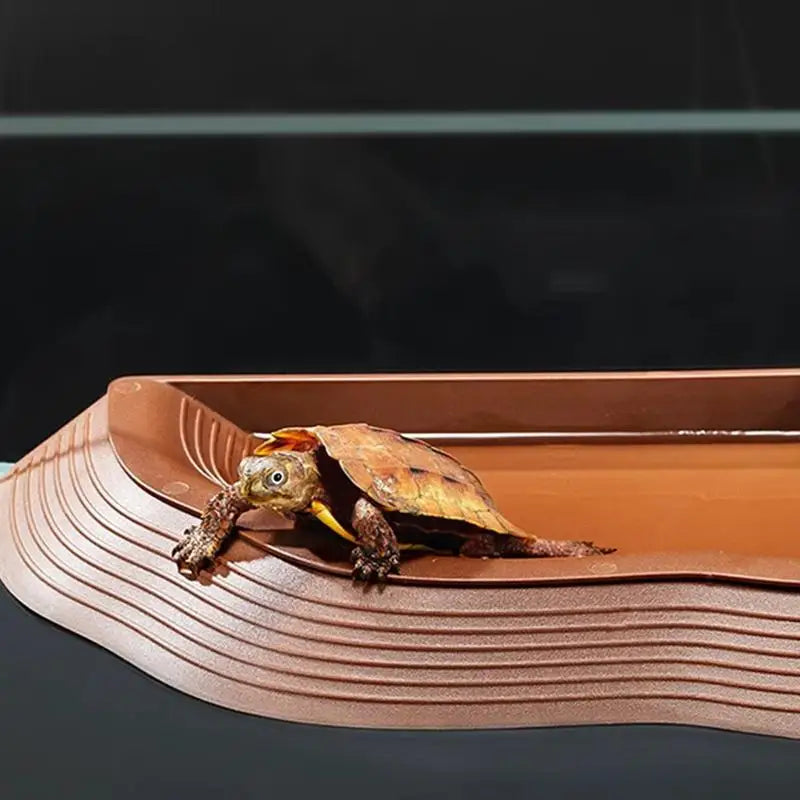Reptile Water Bowl Anti-Slip Turtle Bathing Pool Tortoise Feeder Tortoise Feeding Dish for Hamster Tortoise Water Bowl