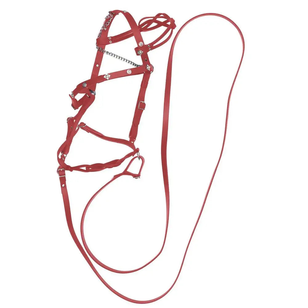 Horse Halters And Lead Ropes PU Leather Halter With Adjustable Metal Buckle Ergonomic Comfortable Unfettered Riding Horse Bridle