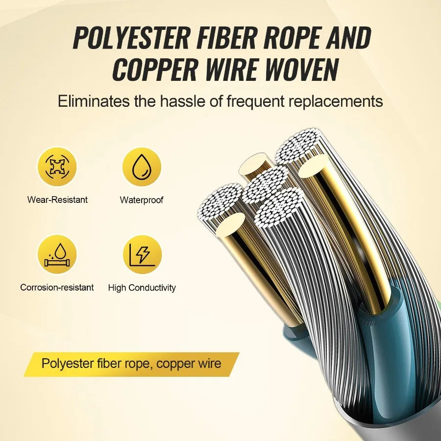 1000Ft 305M Electric Fence Wire Fencing Polywire Horse Cattle Livestock