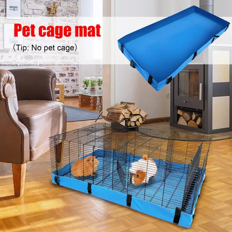 Pet Cage Bottom Cover Waterproof Bottom Cage Mat For Dogs Bunny Guinea Pig Small Pet Kennel Cage Bed Mat Lining Cover Supplies
