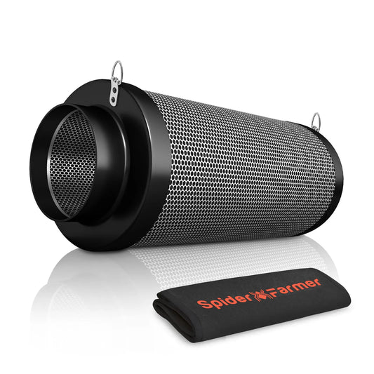 Spider Farmer 4"/6" Air Carbon Filter Odor Scrubber for Inline Fan Grow Tent Hydroponics Odor Control