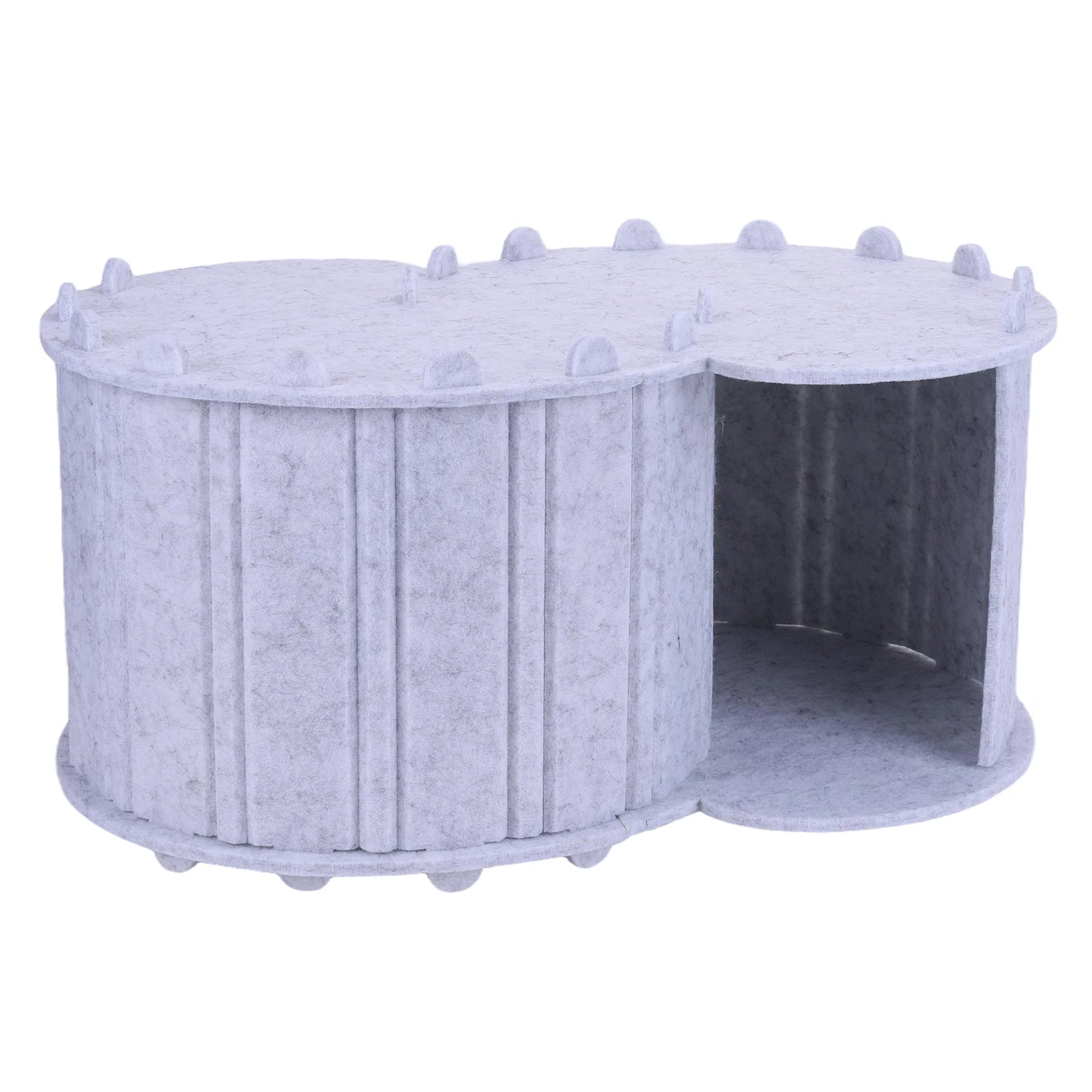 Cat Tunnel Bed Peekaboo Cat Cave Foldable Pet House Detachable Felt Cat House for Indoor Cats & Kittens