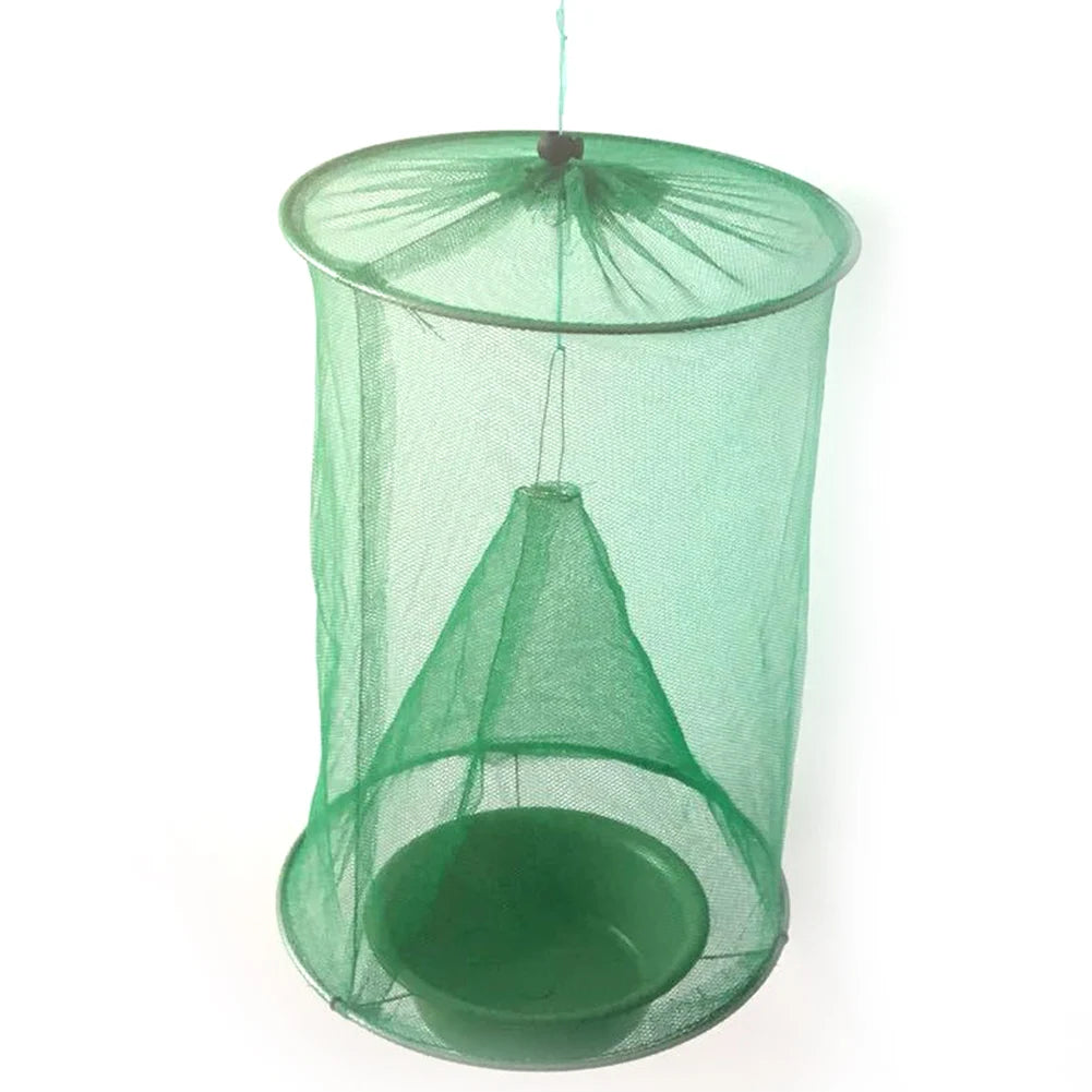 Hanging Flies Net Traps Reusable Folding Flies Flytrap Cages Practical Insects Pest Traps Pest Control Tool for Household Garden