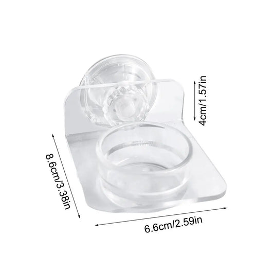 Gecko Feeding Dish Reptiles Feeder Bowl with Suction Cup Acrylic Material Easy Installation pets food bowls for Lizard Tree Frog