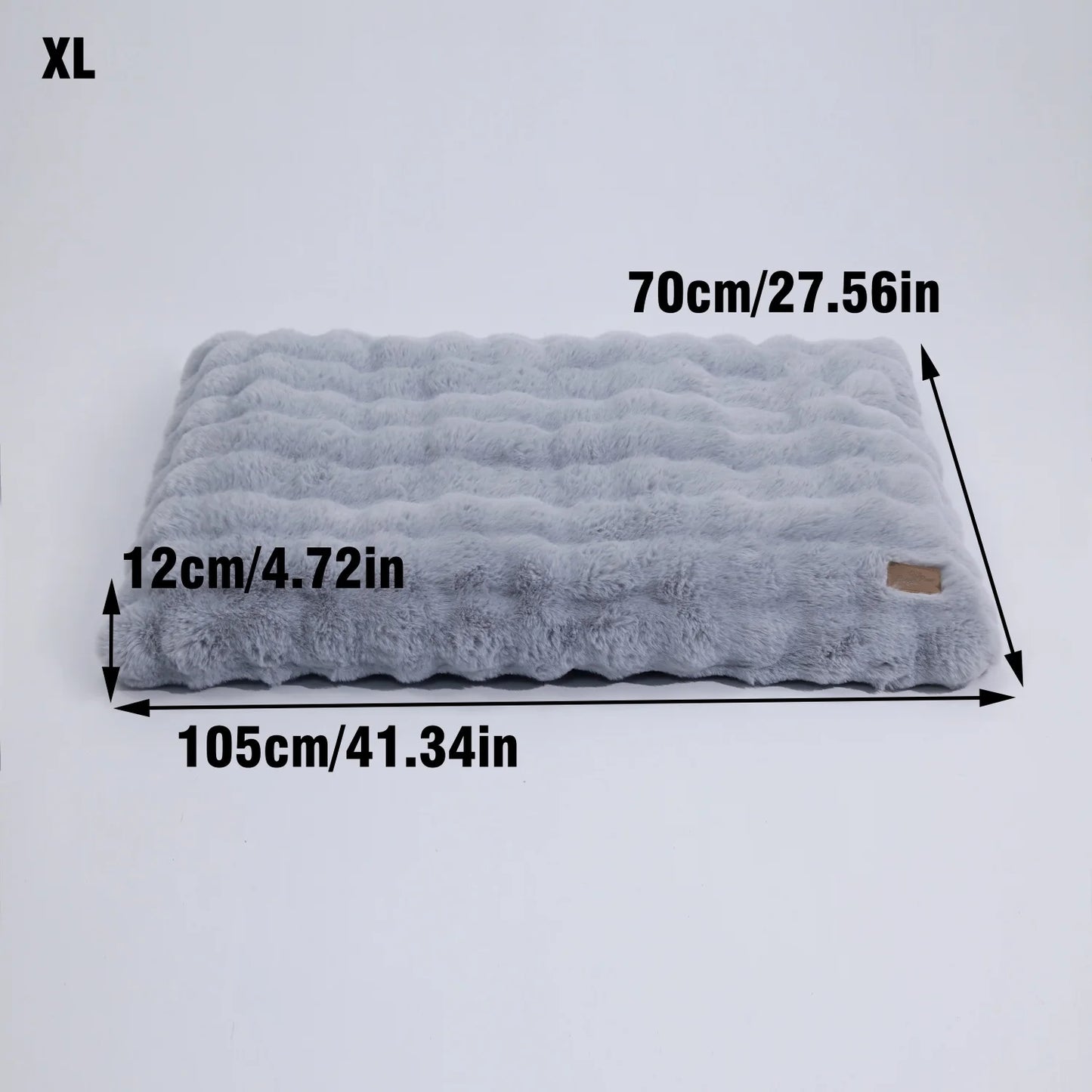 M-4XL Ultra-soft Plush Dog Bed Pet Cat Calming Sleeping Bed Thicker Foam Base Crate Bed Multiple Sizes Option for Dogs