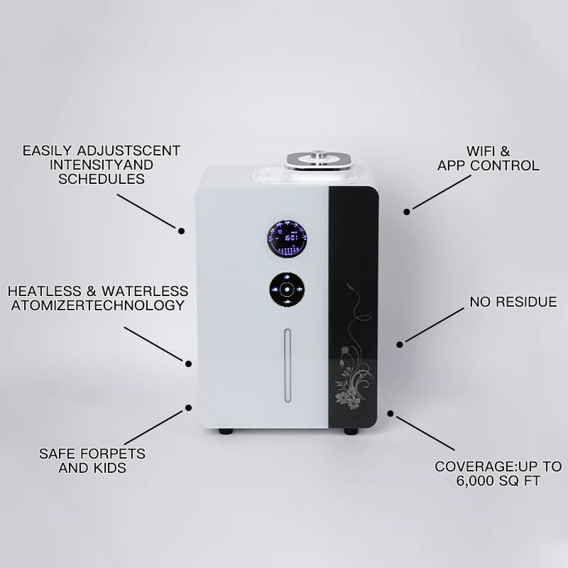 Namste 6000sq./ft. Commercial Aroma Diffuser Hotel Diffuser Fragrance Advanced Automatic Timing Fragrance Machine WiFi Control