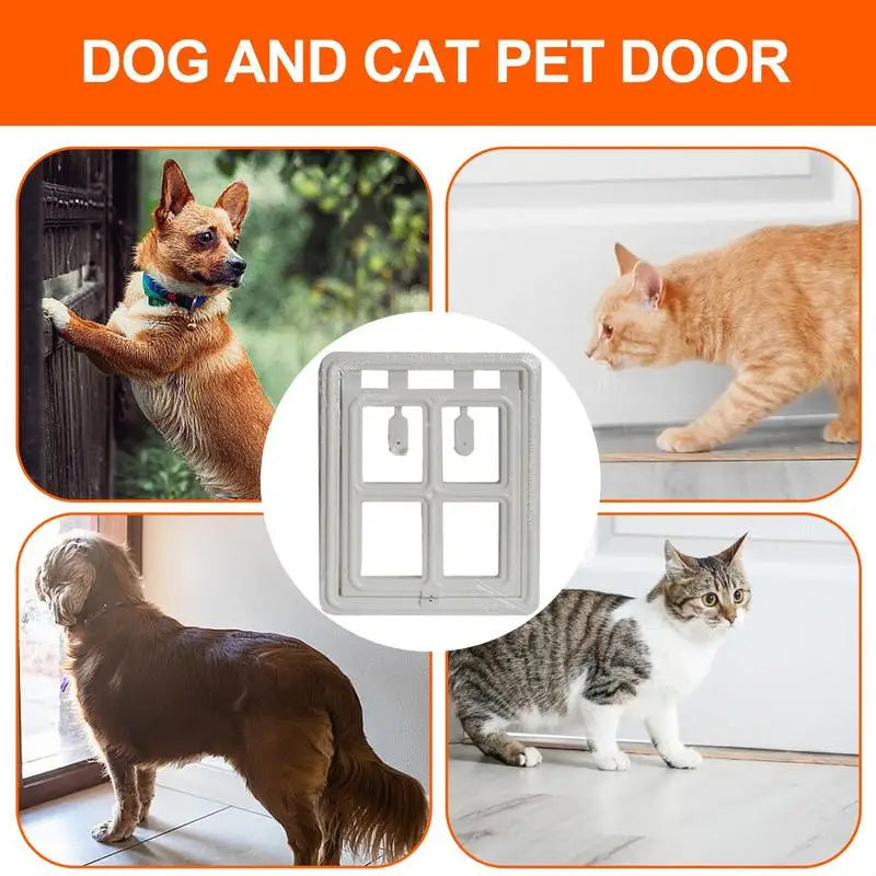 Pet Screen Door Magnetic Closure Wall Dog Door Easy Setup Pet Door Pet Supplies Pet Safe Doggie Door For Dog Cat Kitten For