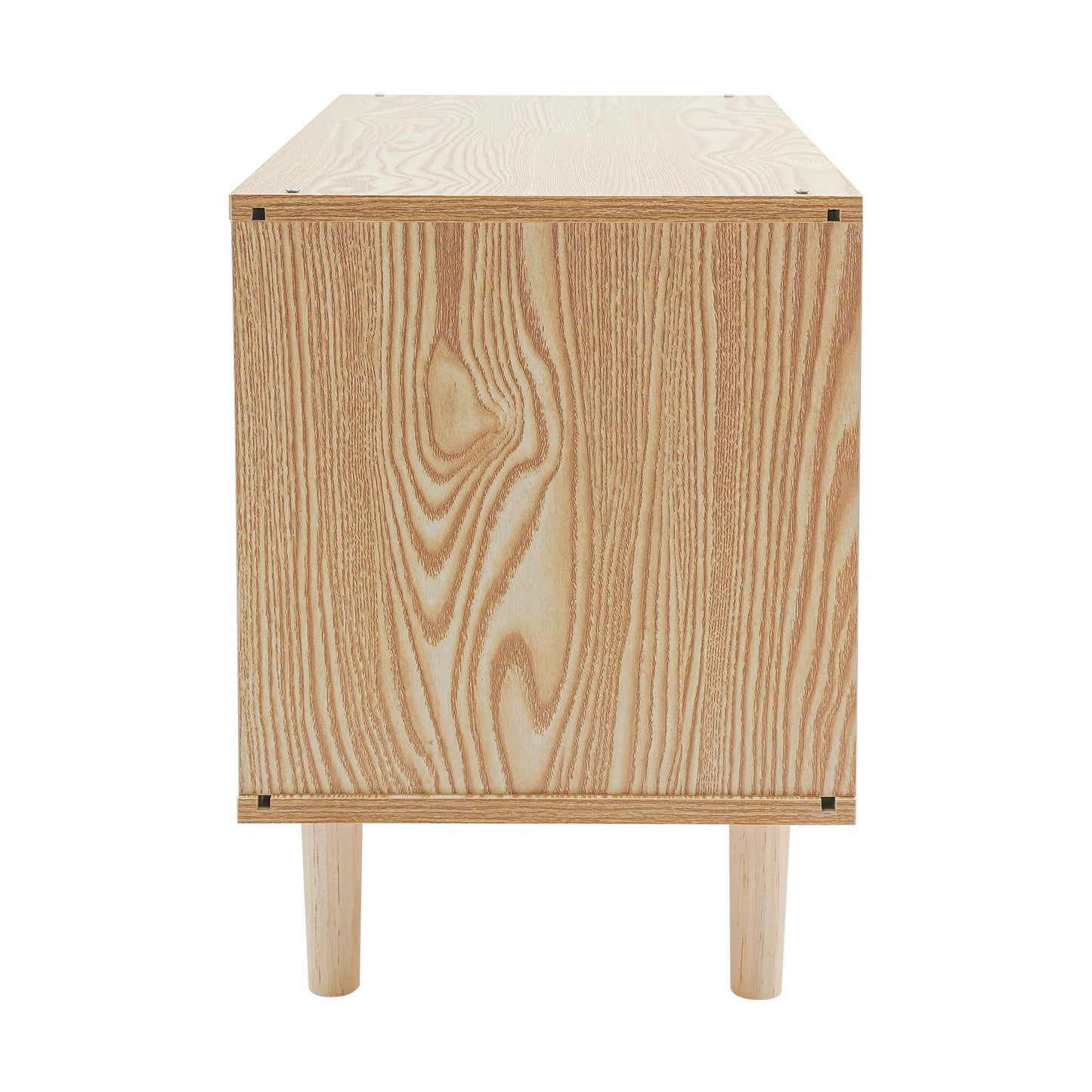 TV Stand Cat House and Mid Century Modern Cat Bed Indoor - Solid Wood Pet Furniture with Scratching Posts for Multiple Cats