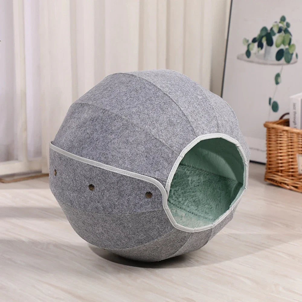 Cat Bed Pet Cat Tunnel Interactive Game Toy Shell Cat Bed Dual-use Indoor Toy Kitten Sports Equipment Cat Training Toy Cat House
