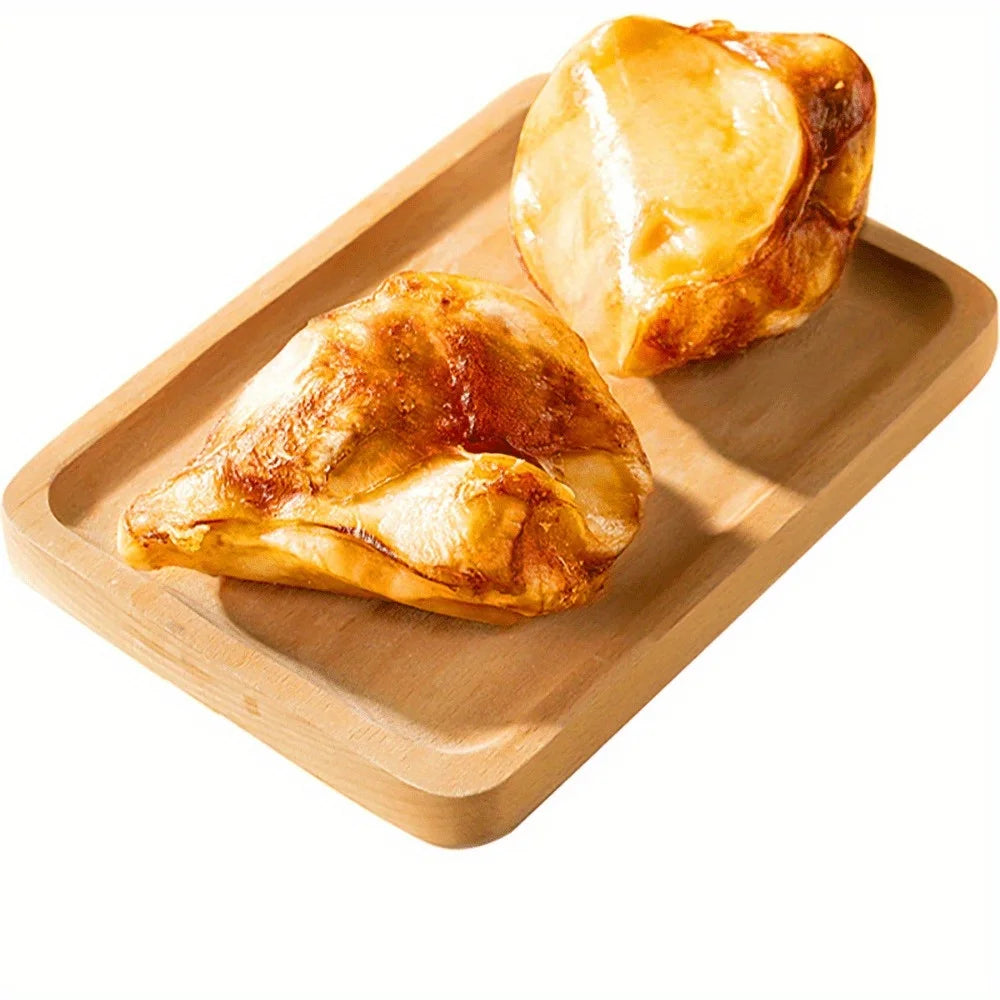 1 Pack (3Count)-11.64oz(330g)-Dog Bones Cow Knee Cap Bone for Small and Medium Breed Dogs Natural