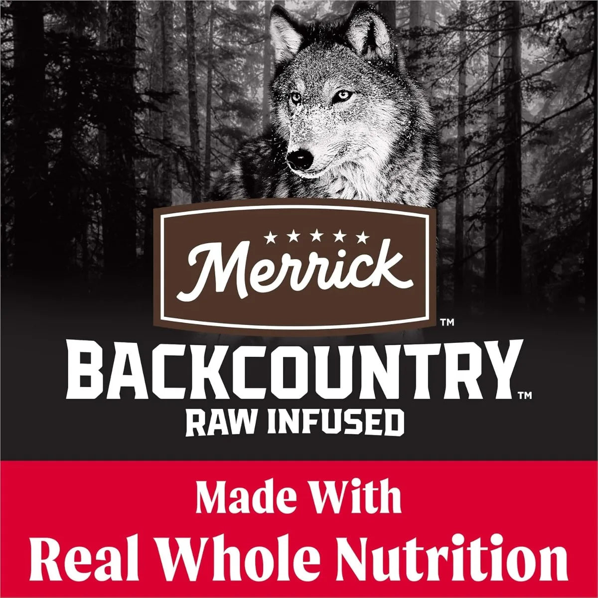 Merrick Backcountry Grain Free Dry Adult Dog Food Kibble With Freeze Dried Raw Pieces, Great Plains Red Recipe - 20.0 lb. Bag