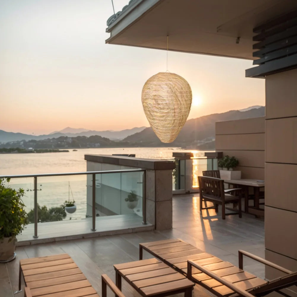 Hornet Fake Wasp Nest Waterproof Repellent Hornets Safe Fake Trap Safe Garden Repellent Trap for Patio Outdoor