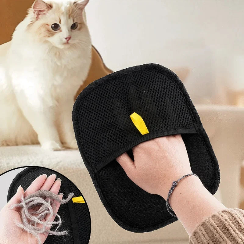 Dog Glove Brush Cat Hair Glove Wool Removal Glove Pet Hair Remover Static Dedusting Brush For Dogs Cats Supplies