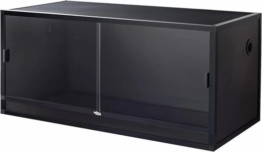 4x2x2 (120 Gallon) Bearded Dragon Enclosure V2 PVC Panels, Glass Doors, Lightweight, Heavy Duty Screen, Aluminum Frame