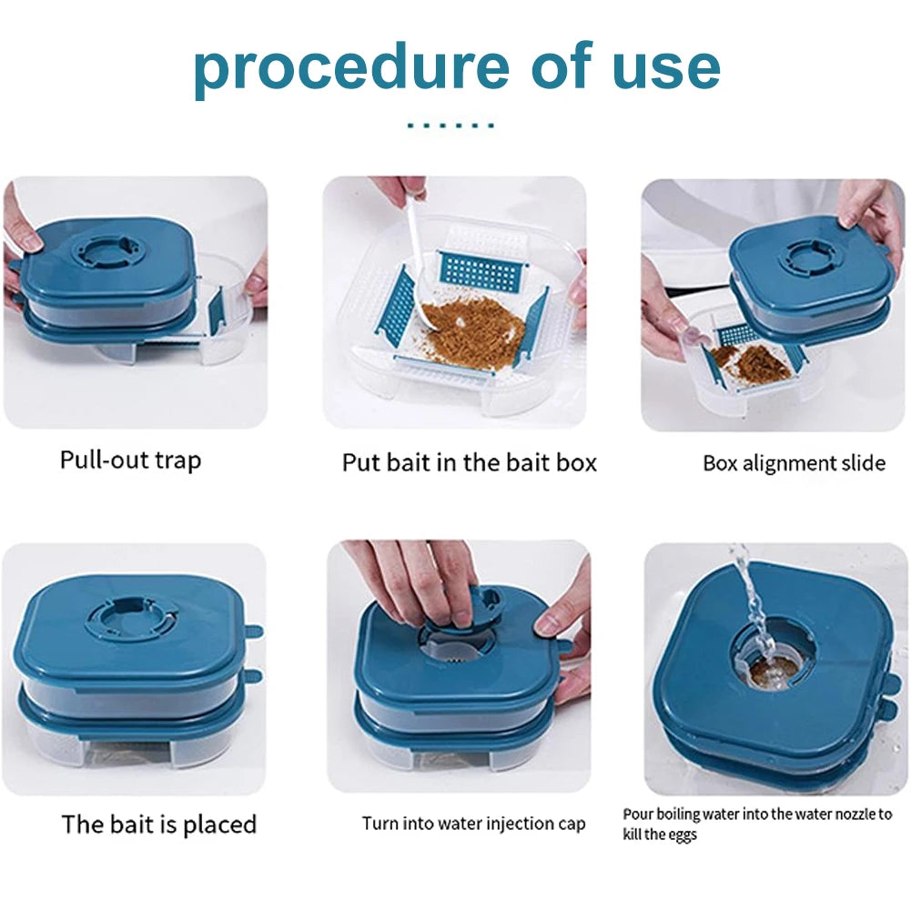 Reusable Safe Cockroach Killer Roach Killer Indoor Infestation Roach Bait Roach Traps Home Roach Trap for Outdoor Indoor Home