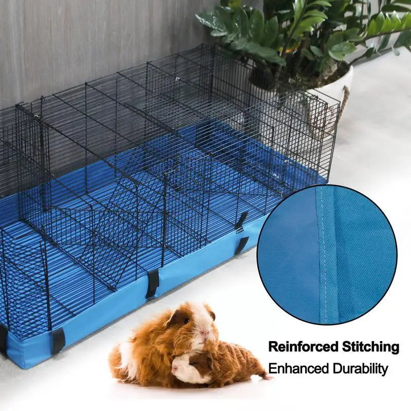 Pet Cage Bottom Cover Waterproof Bottom Cage Mat For Dogs Bunny Guinea Pig Small Pet Kennel Cage Bed Mat Lining Cover Supplies