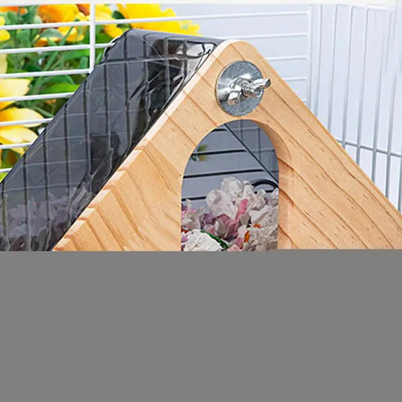 Parakeet Nest Box Lovebirds Nesting Station House Easy To Clean Transparent Bird Nesting Box For Budgie Conure Finch Tits