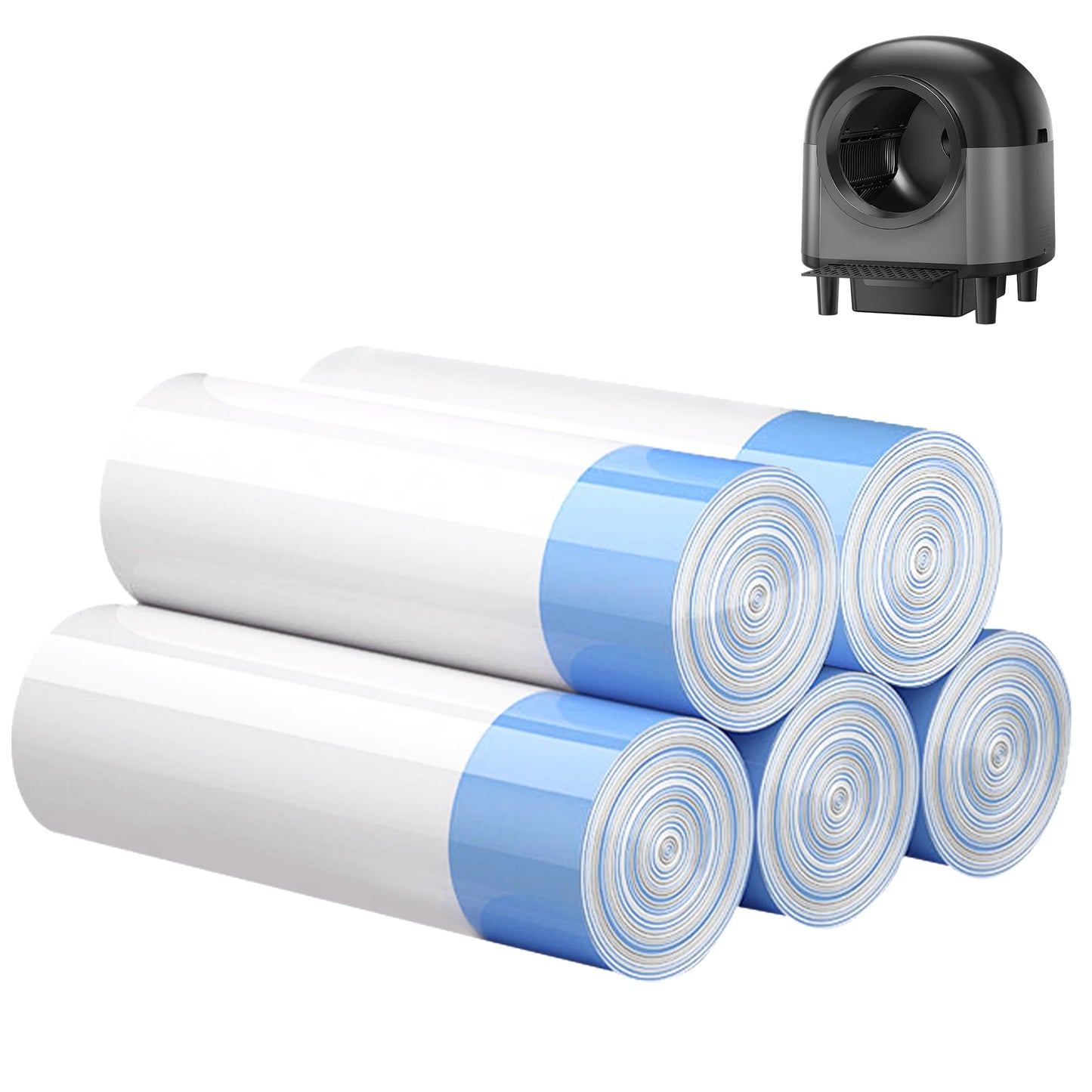 REDSASA Self Cleaning Automatic Cat Litter Box,110L Large Space Cat Smart Toilet with Stairs, Safety Protection, APP-Control