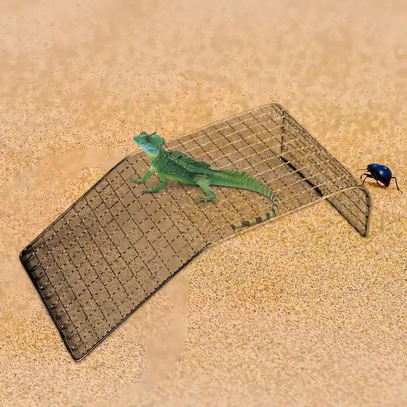 Reptile Climbing Lounger Stainless Steel Lizard Hollow Climbing Lounger Aquariums Accessories Reptile Cooling Bed For Snake