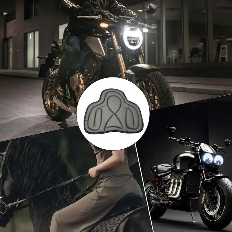 Horse Riding Saddle Pad PU leather Shock anti-slip Soft Equestrian Seat Pad Western Long Saddle Cushion equestrian supplies