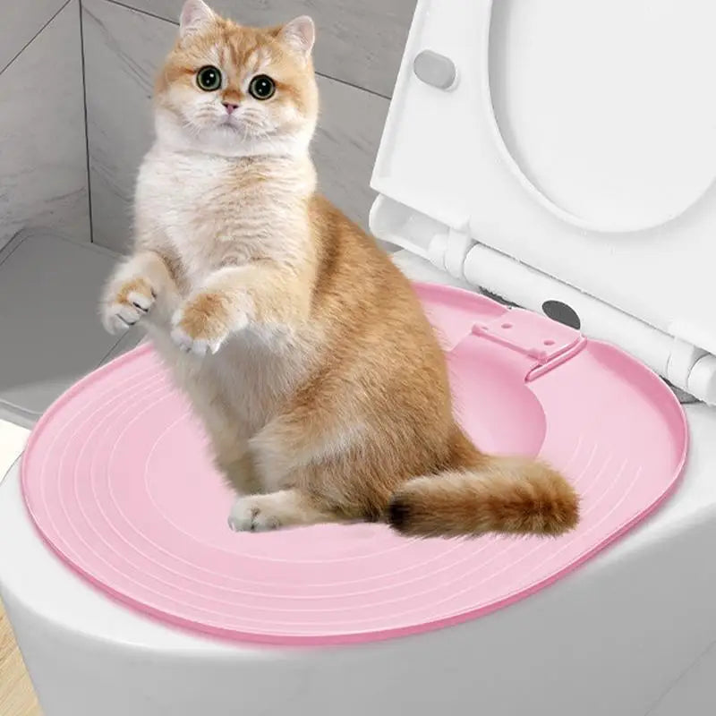Cat Toilet Trainer Kit Toilet Litter Box Trainer Reusable Urinal Seat Potty Cat Hygiene Trainer For Pet Care Train Your Cat To
