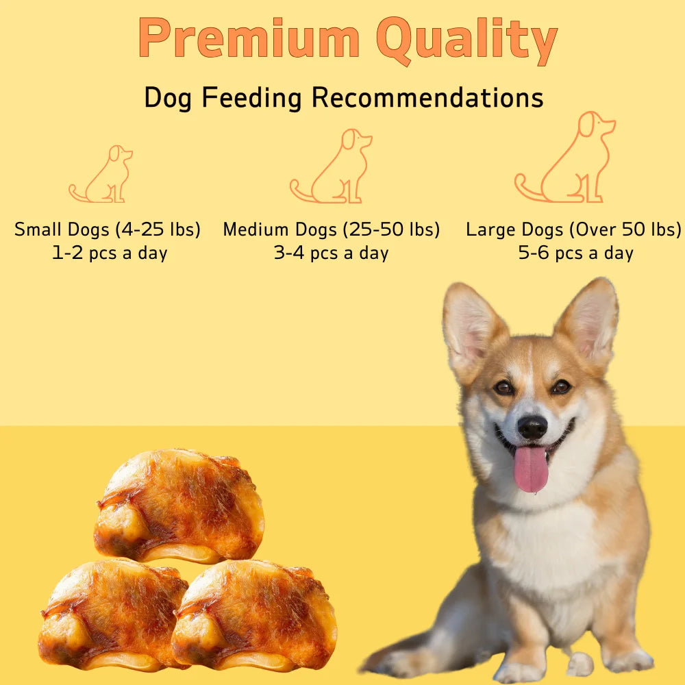 1 Pack (3Count)-11.64oz(330g)-Dog Bones Cow Knee Cap Bone for Small and Medium Breed Dogs Natural