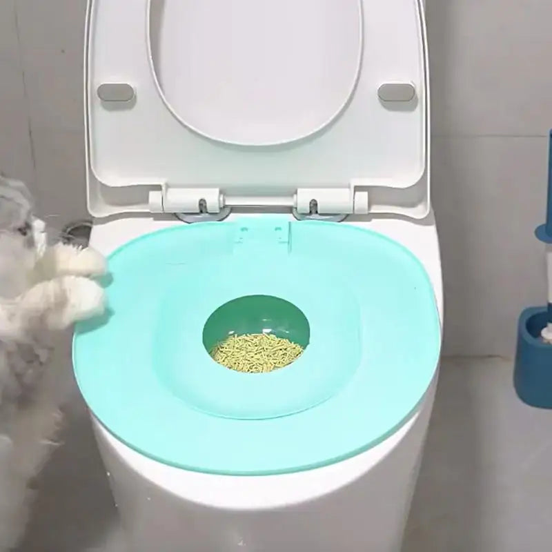 Cat Toilet Trainer Kit Toilet Litter Box Trainer Reusable Urinal Seat Potty Cat Hygiene Trainer For Pet Care Train Your Cat To