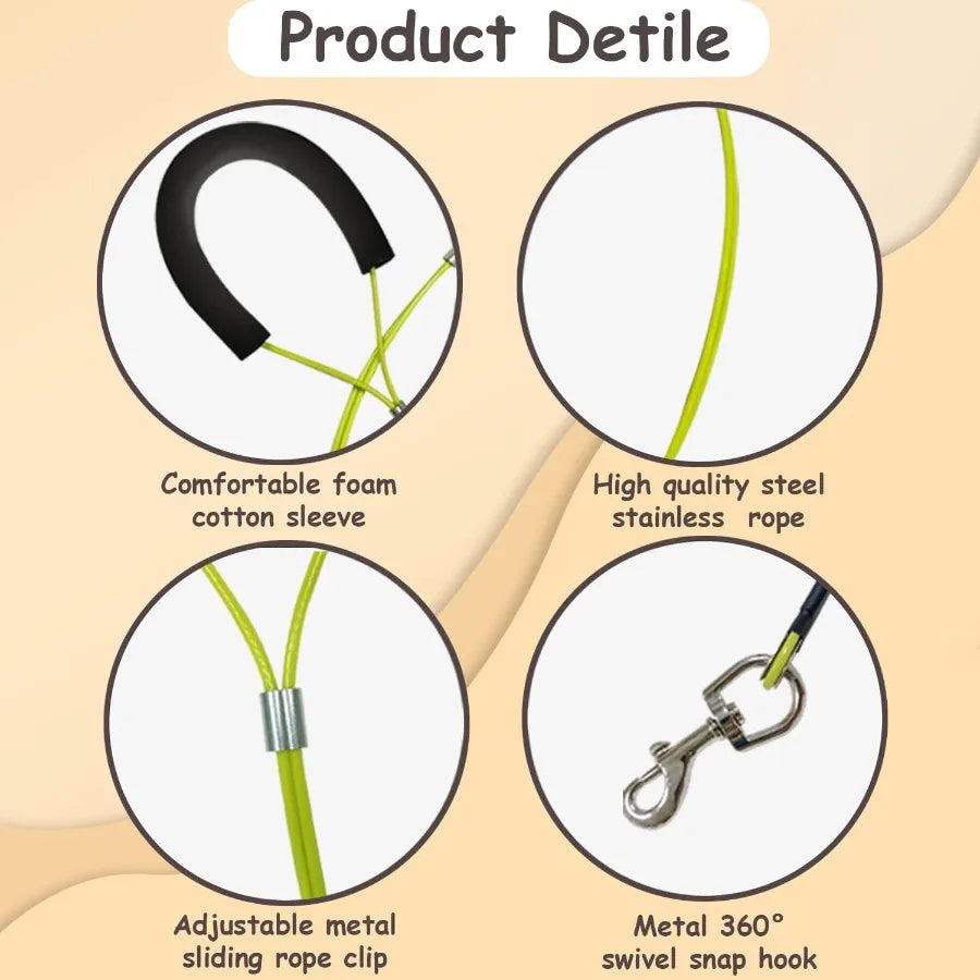 Pet Grooming Loops and Supplies Dog Belly Loop Restraint No Sit Hauh Holder for Arm and Table Sturdy Noose Loop for Small Mediu