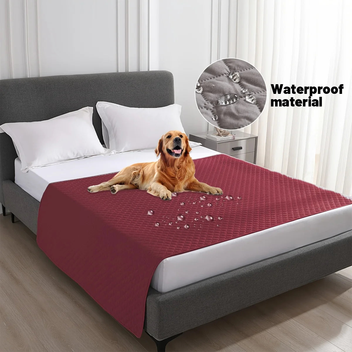 Anti Leaking & Non-Slip Dog Bed Cover,Pet Blanket Sofa Pet Bed Mat,Mattress Protectors Car,Furniture Couch Cover for Cats Dogs