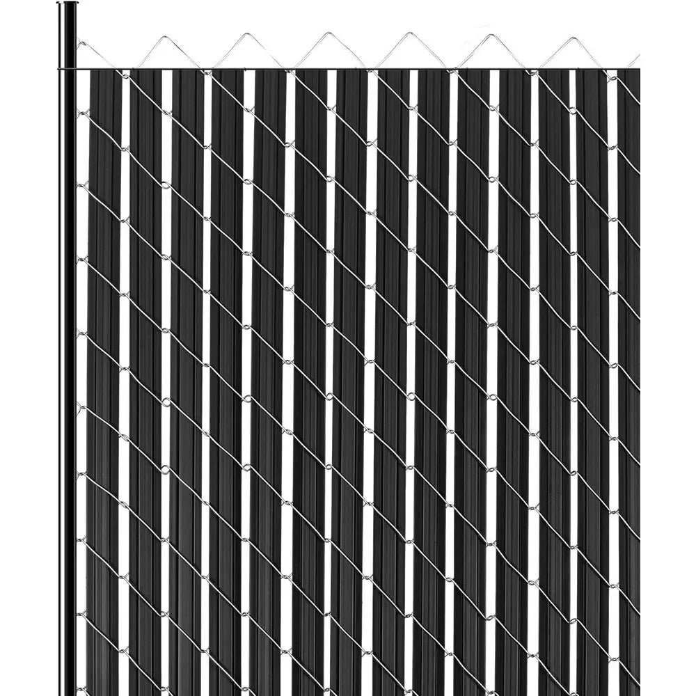 Privacy Slats, Double-Wall Vertical Bottom-Locking Slats with Wings for Chain-Link Fence, High-Density HDPE Chain Link Slats Ide