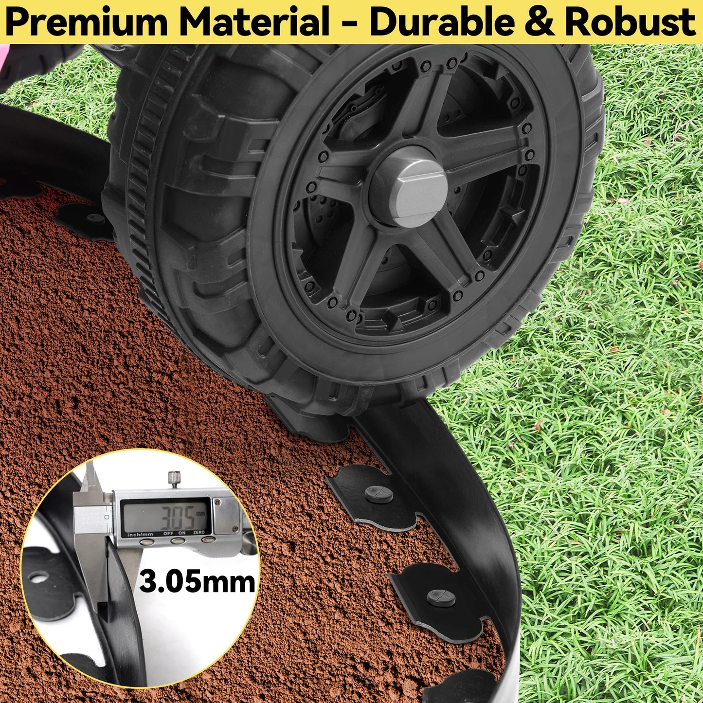 12M Fixed Garden Barrier Lawn Grass Plastic Edging Border Landscape Edging Garden Edge Kit With 60 Anchoring Spikes Easy Install