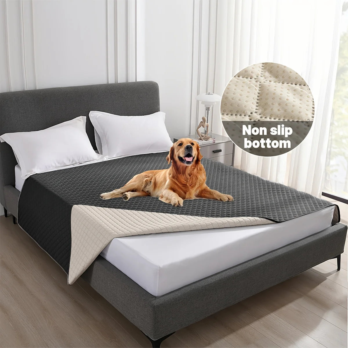 Anti Leaking & Non-Slip Dog Bed Cover,Pet Blanket Sofa Pet Bed Mat,Mattress Protectors Car,Furniture Couch Cover for Cats Dogs