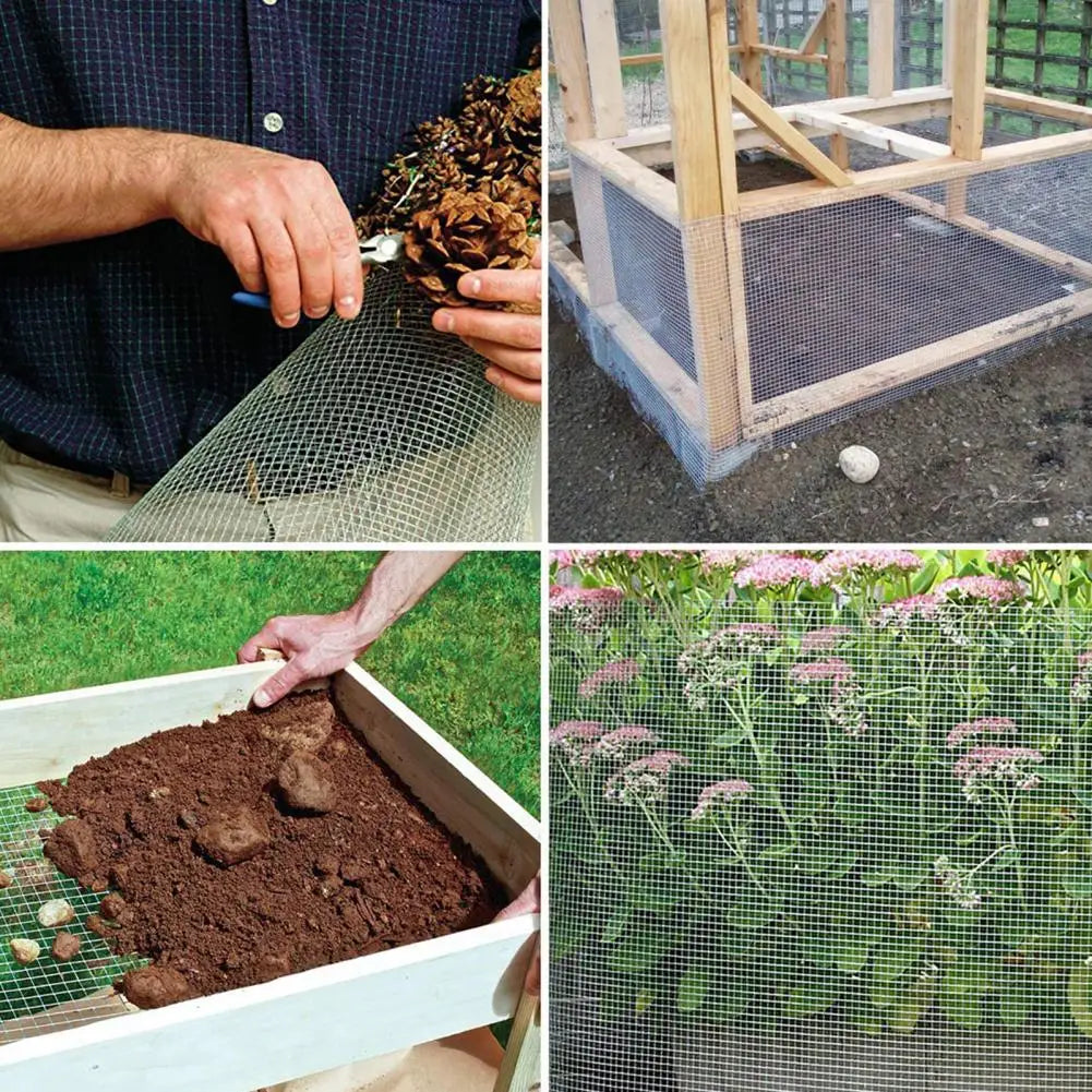 60in x 100ft Wire Mesh Metal Fences Rabbit Fence Durable Metal Barrier for Chicken Fence Wire Fence Roll Garden Plant Welded