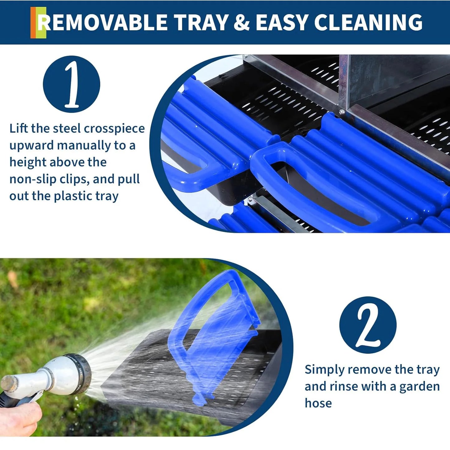 2-Tier Heavy Duty Metal Chicken Nesting Box 6/8/10 Compartment Roll Away Waterproof Roof Rust-Resistant Hen Coop Nest