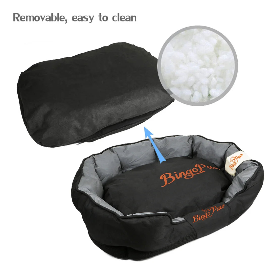 BingoPaw Large Soft Dog Bed with Removable Cushion Waterproof Sofa Dog Pet Bedding Scratch Prevention Oxford Cover