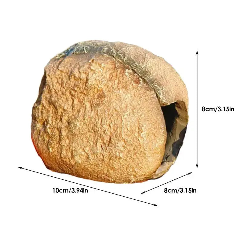 Magnetic Reptile Hide Cave Simulated Rock Appearance Shelter House Aquarium Betta Fish Shrimp Reptile Magnetic Resin Hide Caves