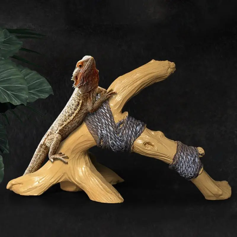 Snake Climbing Branch Resin Wood Reptile Climb Decoration Branch Aquarium And Terrarium Decoration Climbing Rope Rack For Home