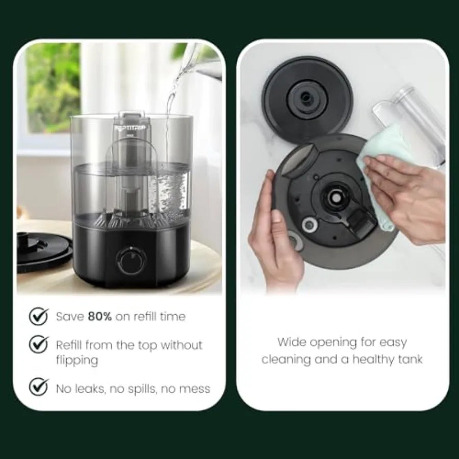 1 Gallon Reptile Humidifier Fogger for Terrariums with Adjustable Fog Volume Perfectly Designed for Bearded Dragons Lizards Gec