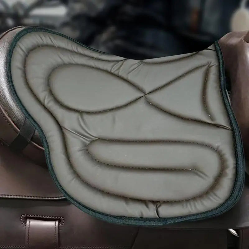 Horse Riding Saddle Pad PU leather Shock anti-slip Soft Equestrian Seat Pad Western Long Saddle Cushion equestrian supplies